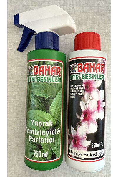 Bahar Orkide Bitki Besin Sıvı Gübre & Yaprak Temizleyici Parlatıcı 2'li Avant...