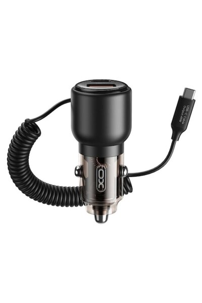 Xo Încărcător auto CC59 65W 1x USB 1x USB-C cu cablu USB-C