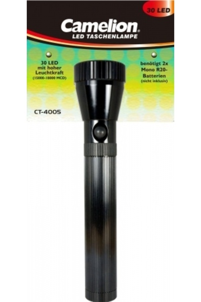 CAMELİON Flashlight with 30 LEDs, high brightness, professional design, aluminum, CT4005