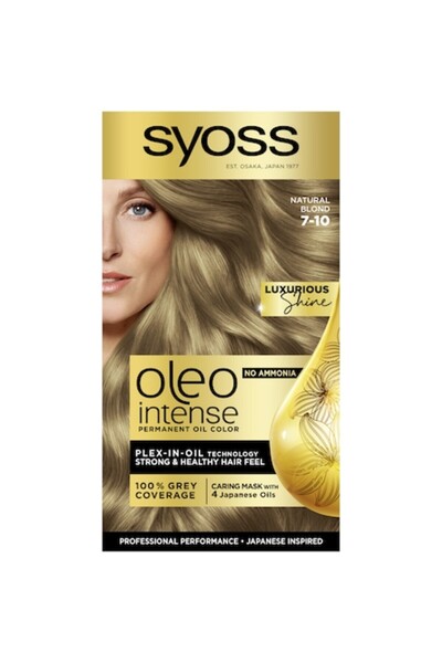 Syoss Vopsea de păr permanentă fără amoniac Color Oleo Intense, blond 7-10, 1...