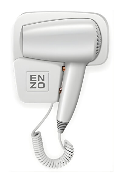 Enzo Professional Enzo EN 6005 Wall Counter Hair Dryer–Hot & Cold Air, 1600W–Ideal for Hotels, Salons & Resident