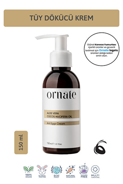 Doğal Karınca Yumurtası Tüy Dökücü Krem, Unisex, Güvenli ve Etkili Kullanım