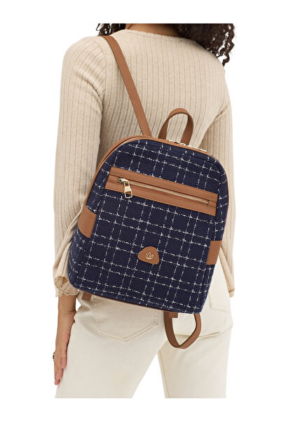 Meskanto Nova Tweed-Leather Backpack