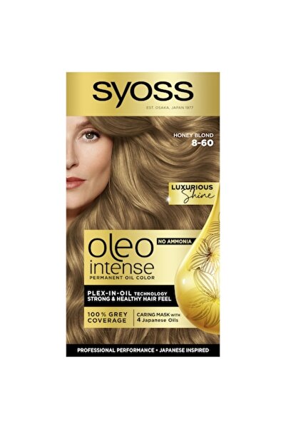 Syoss Vopsea de păr permanentă Color Oleo Intense 8-60 Blond Miere, 115 ml
