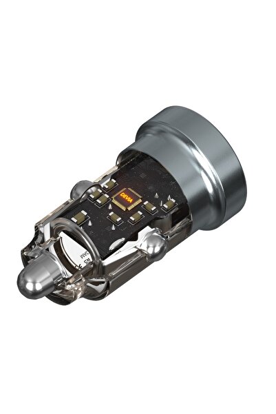 Devia Încărcător auto Smart PD 30W 1x USB 1x USB-C Negru