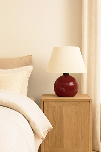 HOMİNG Carpi Wine Red Globe Lampshade