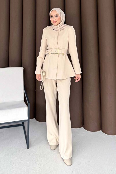 Melike Tatar Σετ με ζώνη και μπουφάν 32-3304