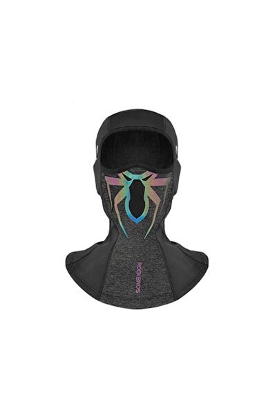 SOFAL Cagulă Spider Design cu protecție pentru gât pentru ciclism, motociclism, ATV și schi - Mărimea S, Gri