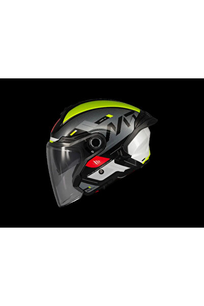 MT Helmets KASK MT COSMO SV SilenceB3 Gloss SARI GÖZLÜKLÜ