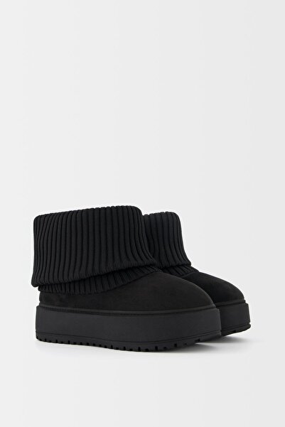 Bershka Çorap tipi platform bilekte bot