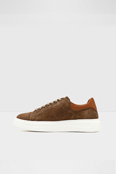 Aldo Kiyosu-Tr - Genuine Leather Men's Beige Sneaker