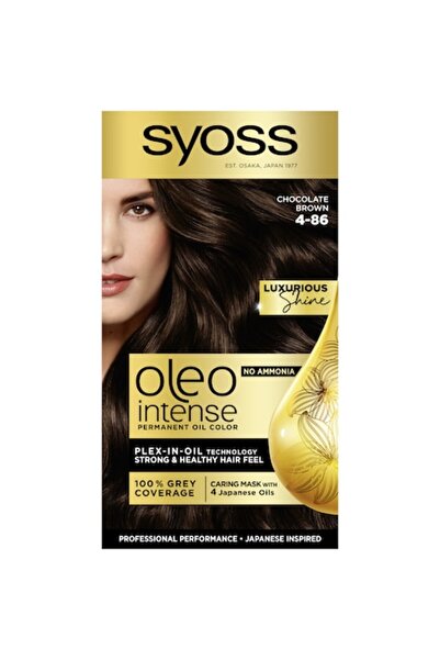 Syoss Vopsea de păr permanentă fără amoniac Color Oleo Intense 4-86 Ciocolată...