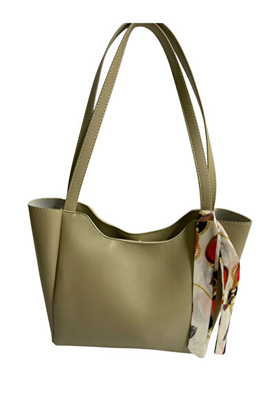 Judour Bags Geantă de mână și de umăr Shopper pentru femei cu eșarfă, fermoar și închidere cu capse