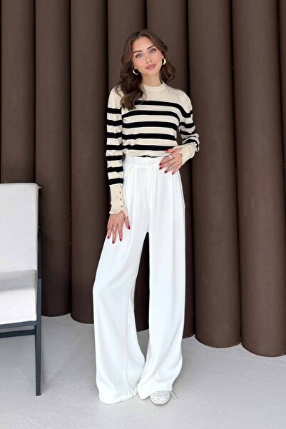 Melike Tatar Striped Short Knit Tunic 70-2472