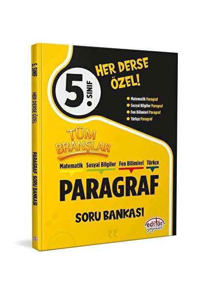 Ankara Kitap Merkezi 5. Sınıf Tüm Branşlar Paragraf Soru Bankası Editör Yayın...