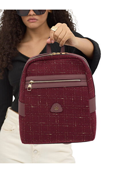 Meskanto Nova Tweed-Leather Backpack