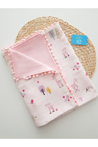 artıbebe بطانية غطاء موسلين بطبقة مزدوجة من سيلانلي |   قماش موسلين قطن 100% |   قماط الطفل، غطاء الرضاعة الطبيعية