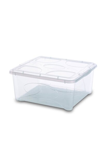gensini Transparent storage box with transparent lid - Gensini, set of 6, 39.5 x 34 x 18.5 cm, 18 L