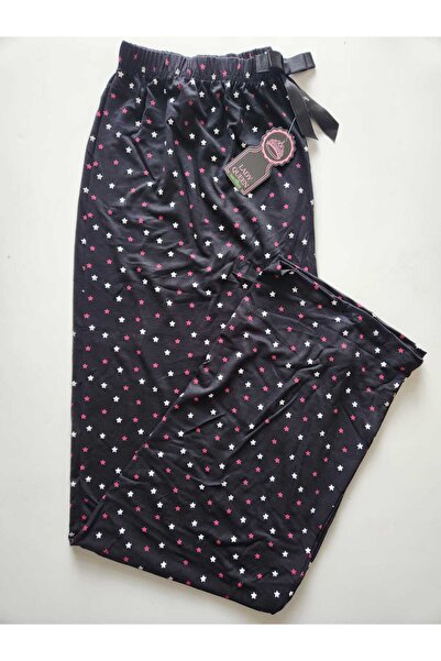 Lady Queen Lycra Ring Viscose Oversize Size Pajama Bottoms 6020