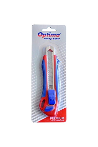 Optima Premium Cutter, 18mm blade + 2 SK5 replacements, auto-loading, metal r...