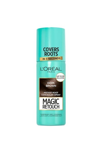 L'Oreal Paris Spray instant Magic Retouch pentru camuflarea rădăcinilor regenerate - 2 Castaniu închis, 75 ml