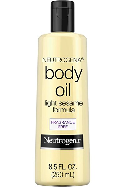 Neutrogena Body Oil, Fragrance-Free, Light Sesame Formula, 250 ml