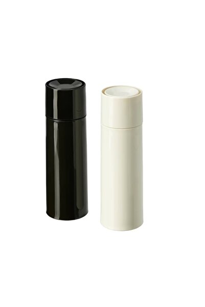 SOHO Set of 2 ceramic spice mills, 14 cm, White-Black