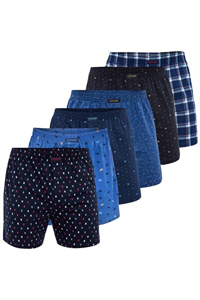 Cornette Boxeri lejeri din bumbac, confort, set 6 buc.