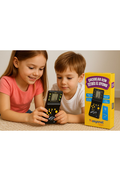 NASYONEL TOYS Tetris Nostaljik Oyuncak Atari Pilli Mia Tetris El Atarisi Unutulmayan Tetris Oyun Karışık Renk