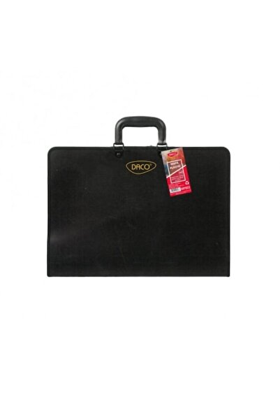 Daco A3 Plastic Art Portfolio DACO, 297 x 420 mm, with Zipper and Handle, Black