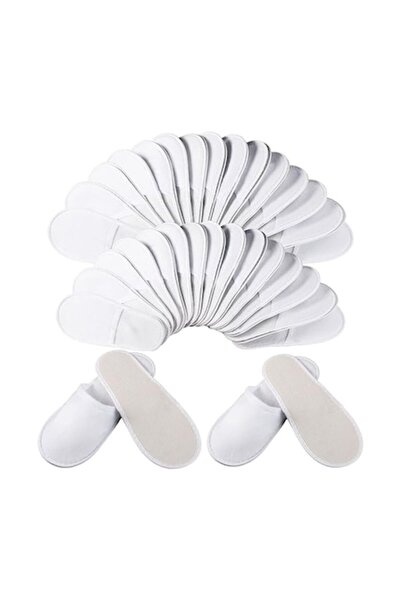 OEM Set de 30 de perechi de papuci de unică folosință, bumbac, 27 x 10,5 cm, ...