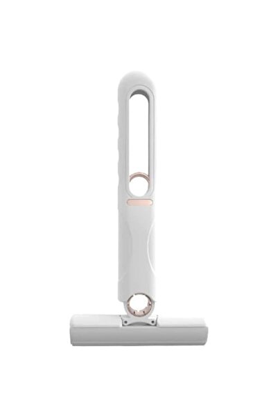 GOLD MARKET Mini portable manual mop with PVA sponge wringer, multi-surface & windows, 29.5 x 15.5 cm, White