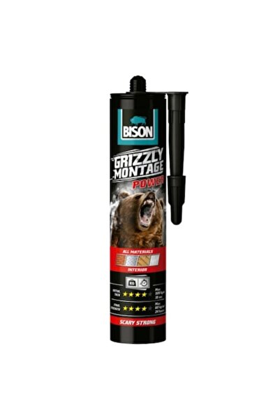 Bison Adeziv acrilic superior Grizzly Montage Power, 370 g, alb