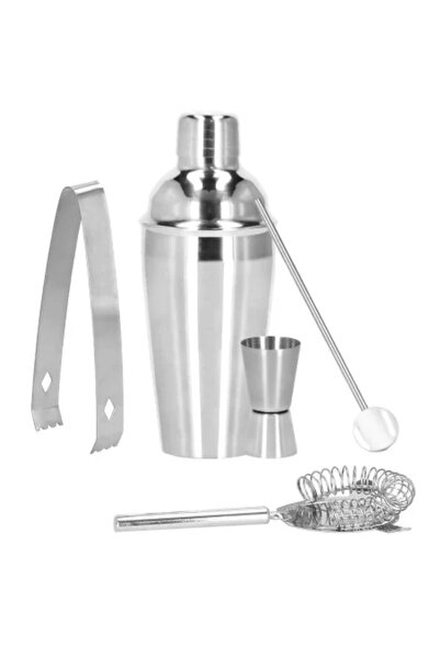 Springos Sada pre barmanov, šejker na koktaily, nehrdzavejúca oceľ, 5-dielna sada, 550 ml