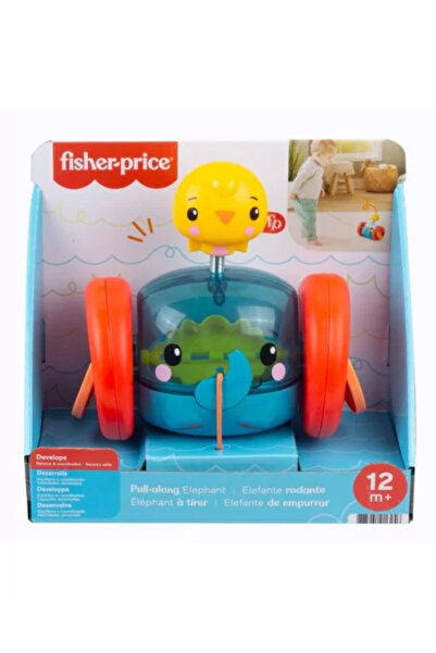 JollyMag Hračka slon Fisher Price s ťahacím mechanizmom