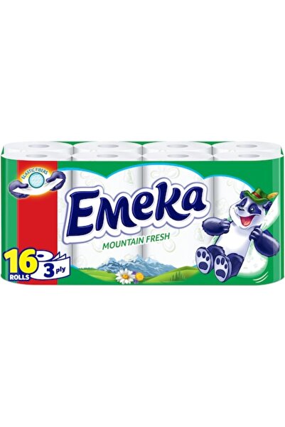 EMEKA Hârtie igienică Mountain Fresh, 3 straturi, 16 role