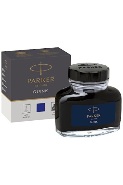 Parker Sticlă de cerneală Quink, albastră, 57 ml