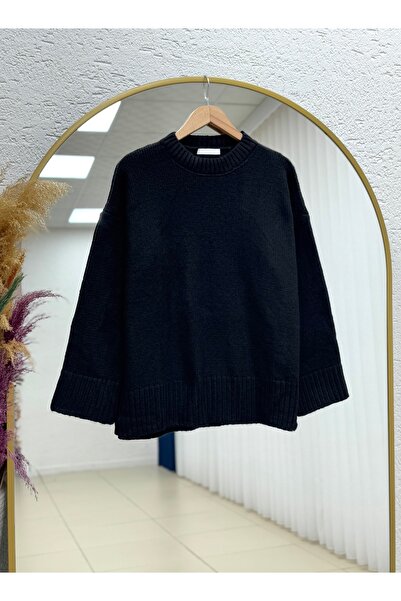 BENAHOLL Πλεκτό πουλόβερ Ferera κοτλέ με μαύρο χρώμα-Zİ6213