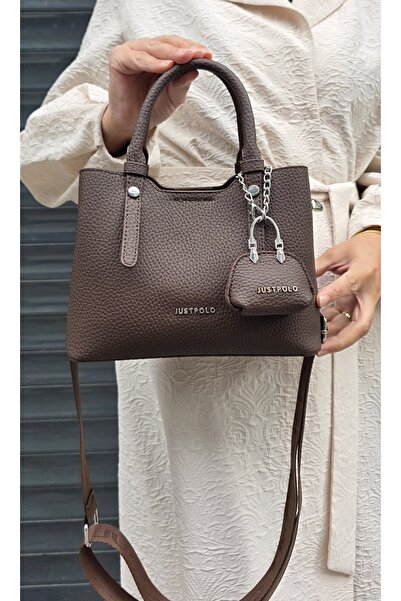 Just Polo Original Women's New Season 3 Compartment Luxury Soft Leather Adjustable Cross Strap Stylish Shoulder Bag