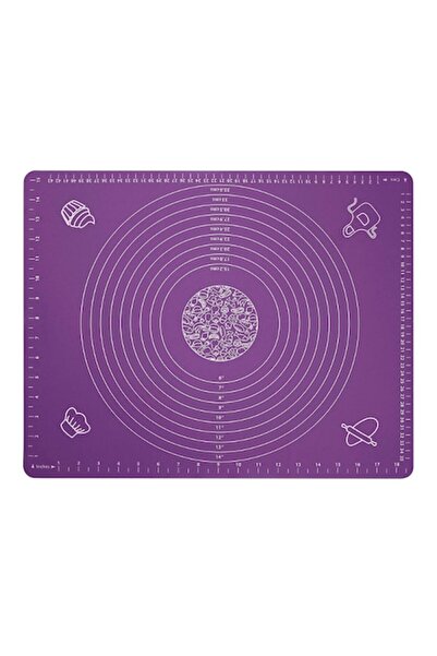 OEM Food-grade Silicone Dough Kneading Mat, Heat-Resistant, 50x70 cm, Purple