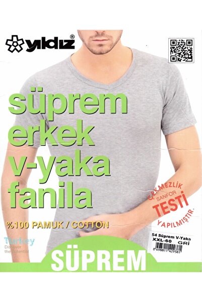 YILDIZ 3 Pack 100% Cotton V-Neck Undershirt Q54