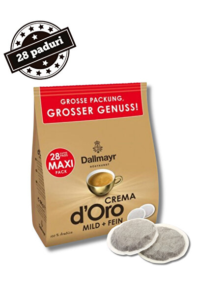 Dallmayr 28 Tampoane Crema D'Oro – Compatibile Senseo