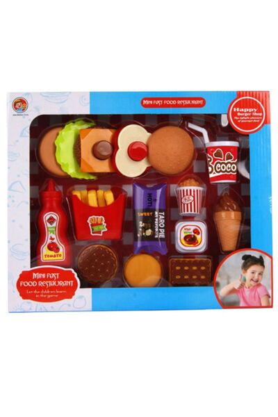 TSUMAB مجموعة ألعاب مطعم الوجبات السريعة الصغير