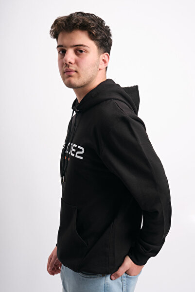 WE AND ME oversized Φαρδύ κοστούμι με τύπωμα με κουκούλα Ανδρικό φούτερ