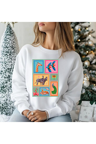 Tubinyoo Animals Printed 3 Thread Sweatshirt
