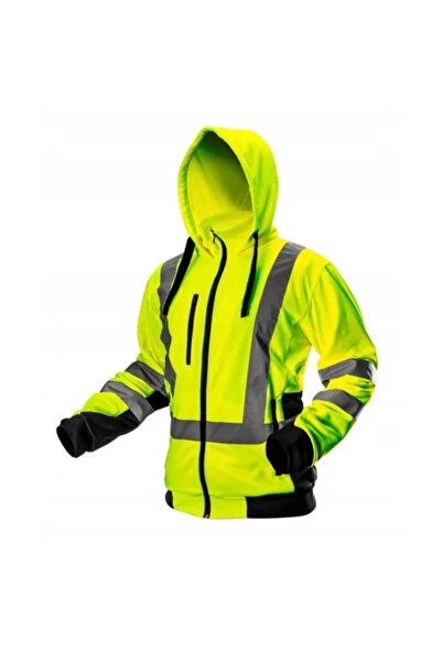NEO Pracovná mikina s kapucňou, reflexná, žltá, model Visibility, veľkosť M/50