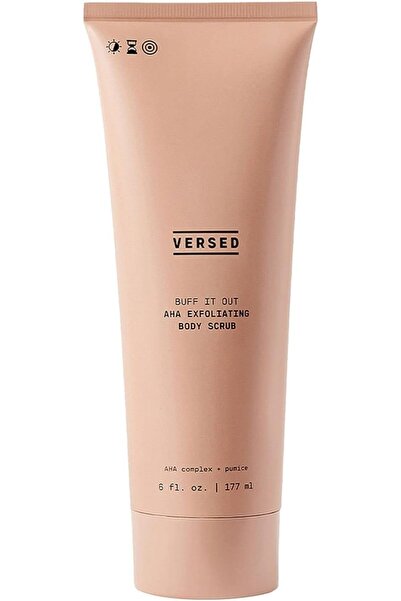 Versed Buff It Out Lactic Acid and Glycolic Acid Body Scrub for Exfoliating a...