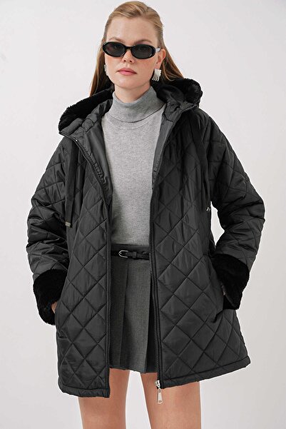 Bigdart Kadın Mont 5197 Siyah