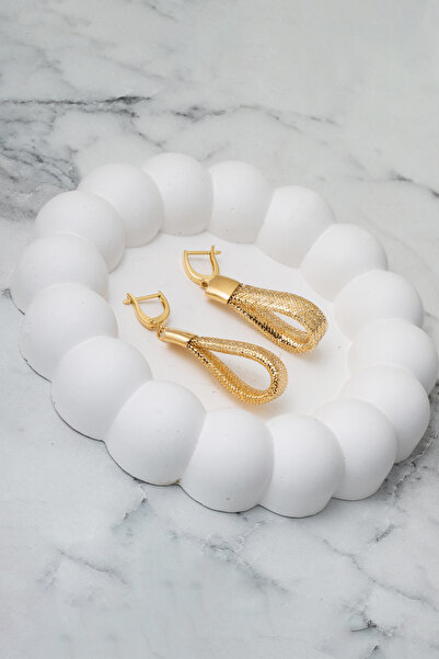 Bilezikci İtaly 14 Ayar Altın Sallantılı Küpe