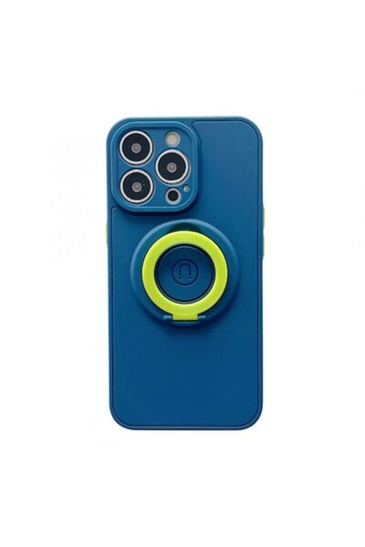 SOHO Protective Case Compatible with Apple iPhone 13 Mag Safe Silicone Blue